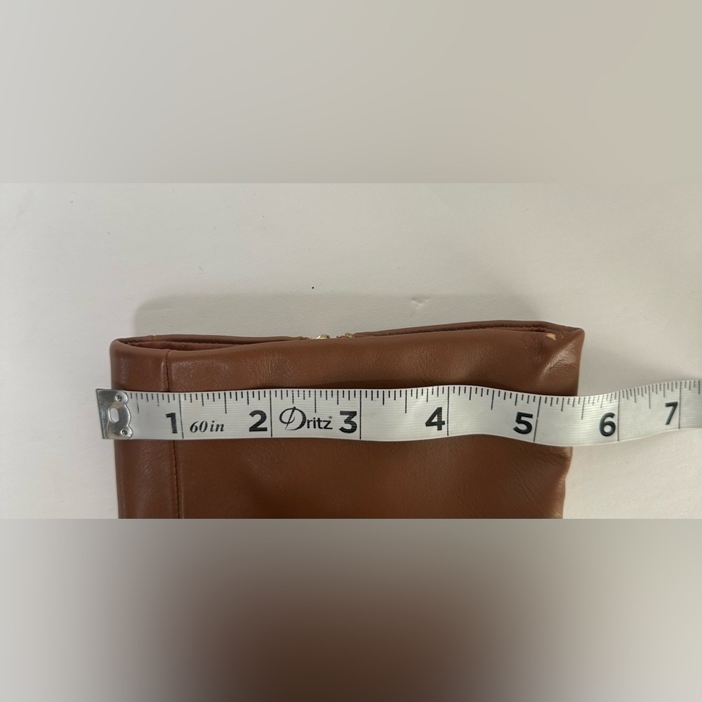 Boss Lady Chunky Heeled Boots Brown Size 10 - Picture 13 of 14